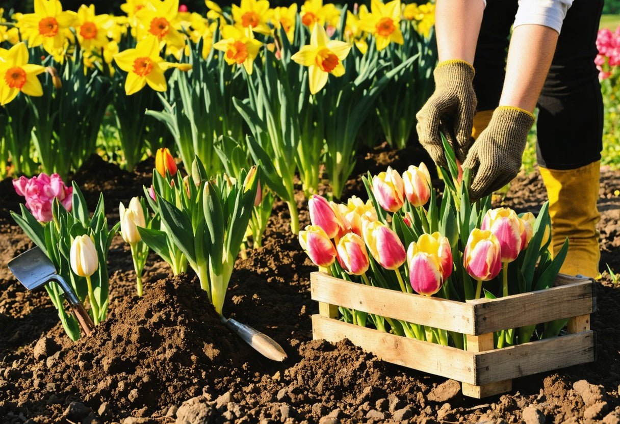 Planting fall bulbs to plant for vibrant spring tulips and daffodils in your home garden