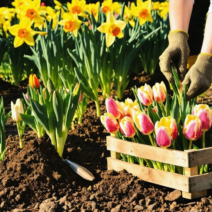 Planting fall bulbs to plant for vibrant spring tulips and daffodils in your home garden