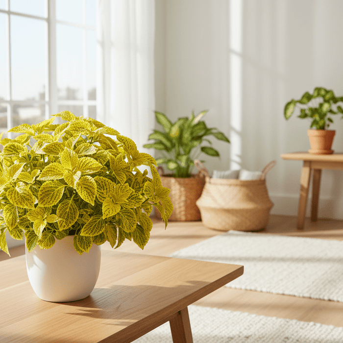 Yellow iresine care tips for thriving indoor plants in bright, modern home garden spaces