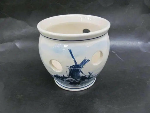 Delft Blue Ceramic Bowl, - ( 1 CROCUS BOWL -NO BULBS) GREAT FOR INDOOR - Caribbean garden seed
