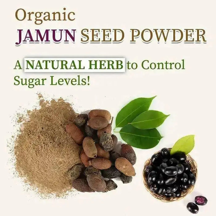 Jamun Seeds Powder - Jaamun Guthli Powder - Syzygium Cumini - Black Plum - Caribbean garden seed