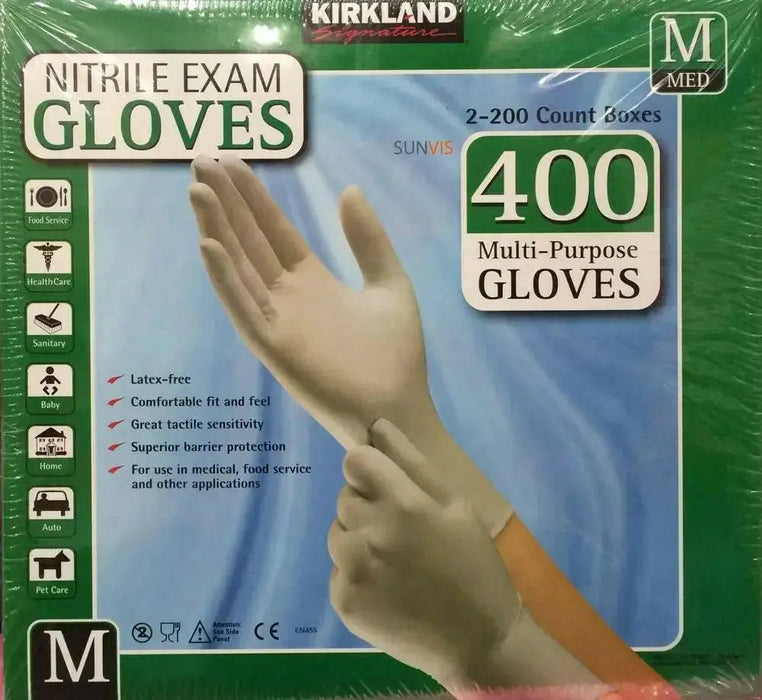 Multi Purpose,Nitrile Exam Gloves 400 ct - Caribbean garden seed