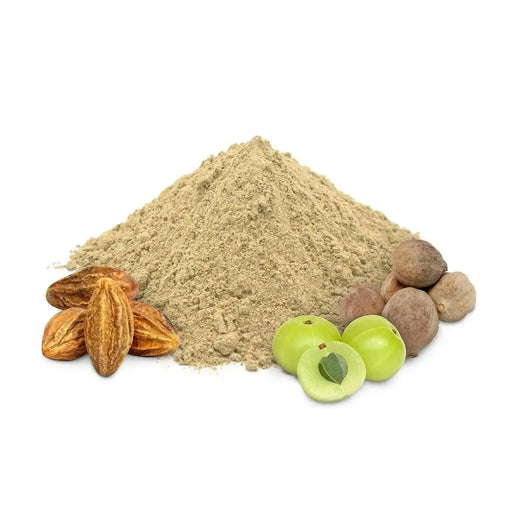 organic Triphala powder, used as a complete body cleanser - Caribbean garden seed