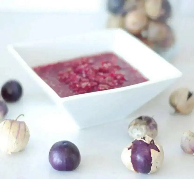 Purple Tomatillo Seeds - Physalis ixocarpa - Open Pollinated ,Annual Vegetable - Caribbean garden seed