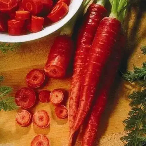 Red Carrot Seeds, Atomic Red ,ORGANIC HEIRLOOM VEGETABLE - Caribbean garden seed