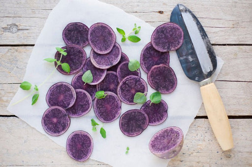 Fresh Potato  - All Blue - Organic - Caribbean garden seed