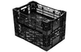 Stackable Black Plastic Nursery Crate - Caribbeangardenseed