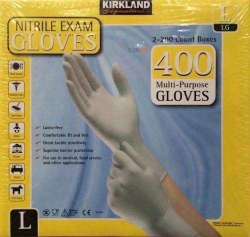 Multi Purpose,Nitrile Exam Gloves 400/Large-2/200 ct - Caribbeangardenseed