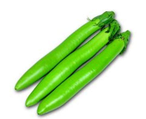LONG Green EGGPLANT Seeds "Choryoku, Hybrid" Asian Vegetable. - Caribbeangardenseed